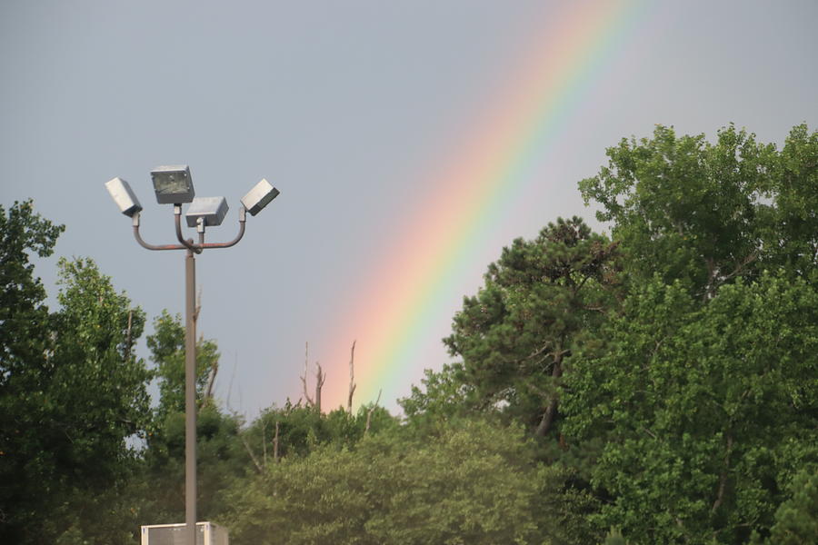 Partial Rainbow in Trees 1 Photograph by Ron Frazier Fine Art America