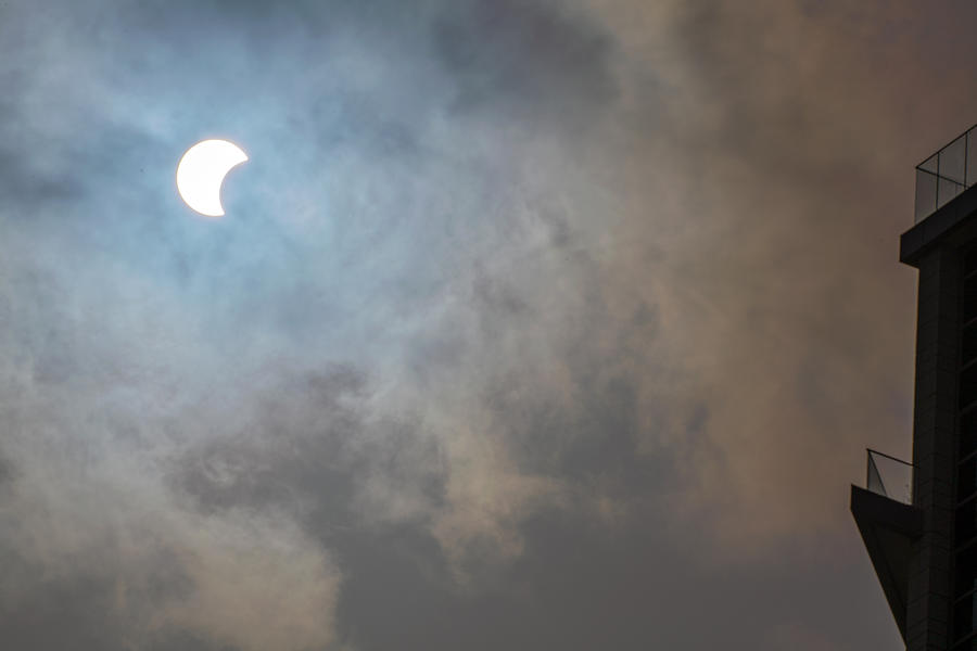 Partial Solar Eclipse 1 Photograph by Dubi Roman