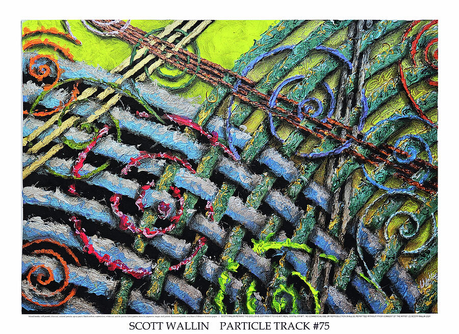 Particle Track Seventy-five Painting by Scott Wallin