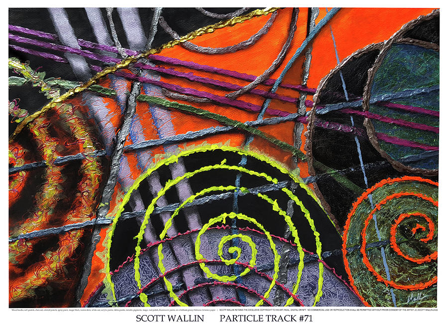 Particle Track Seventy-one Painting by Scott Wallin