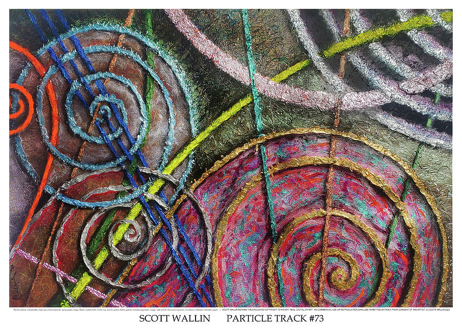 Particle Track Seventy-three Painting by Scott Wallin Particle Track Seventy-three Painting by Scott Wallin