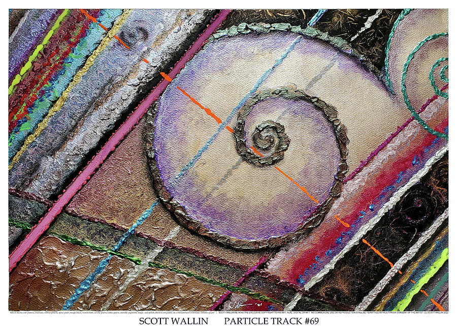 Particle Track Sixty-nine Painting by Scott Wallin