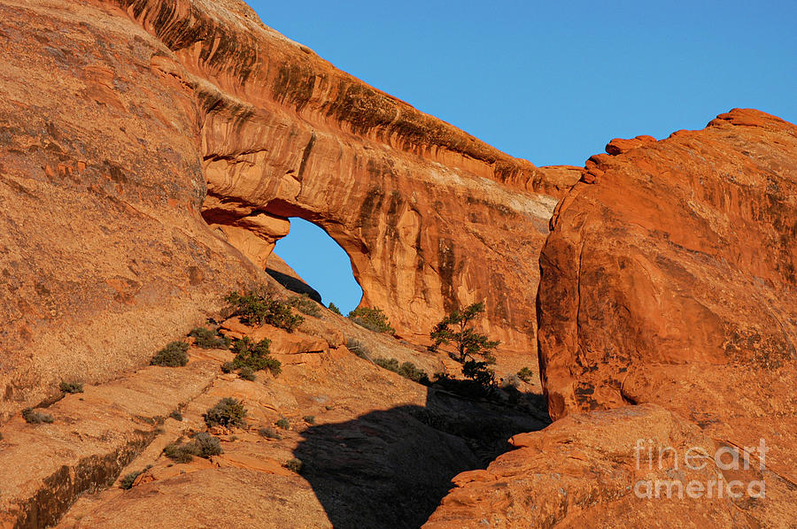 Partition Arch Sunrise In Arches National Park Photograph By Bob