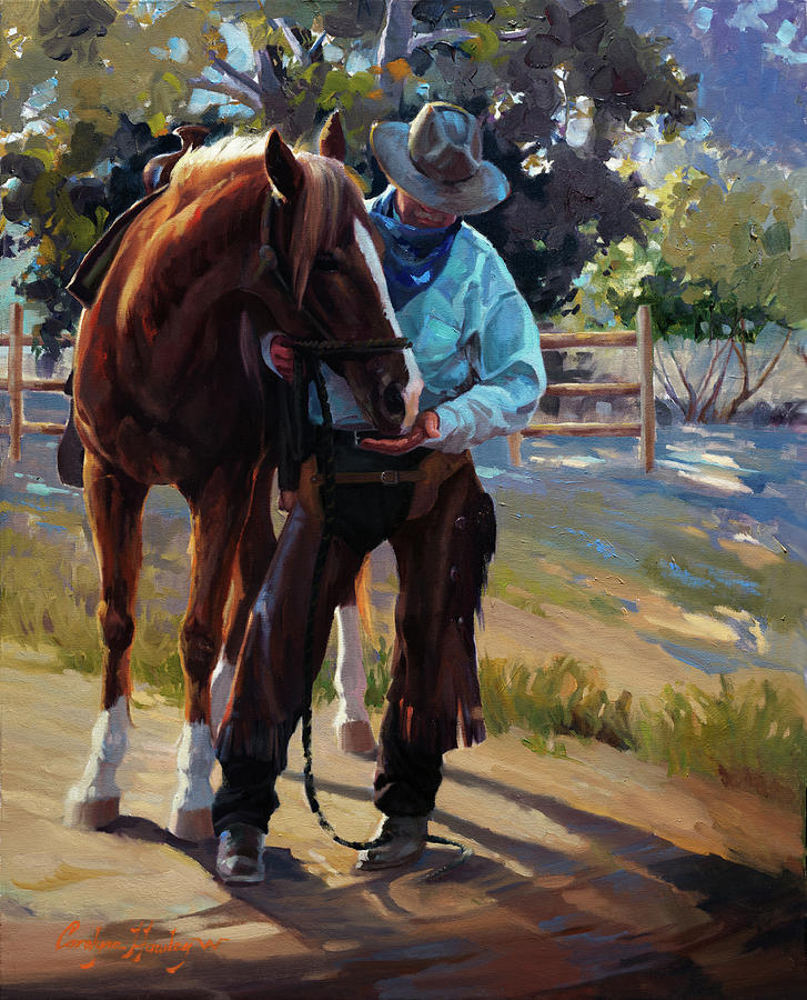 Partners Painting by Carolyne Hawley
