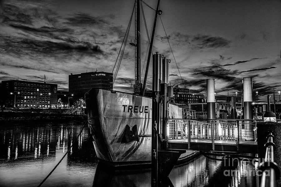 Party Boat in black and white Photograph by Paul Quinn