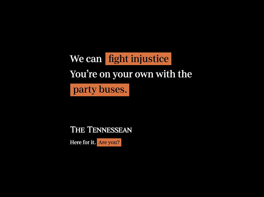 Party Buses - Tennessean Black Digital Art by Gannett