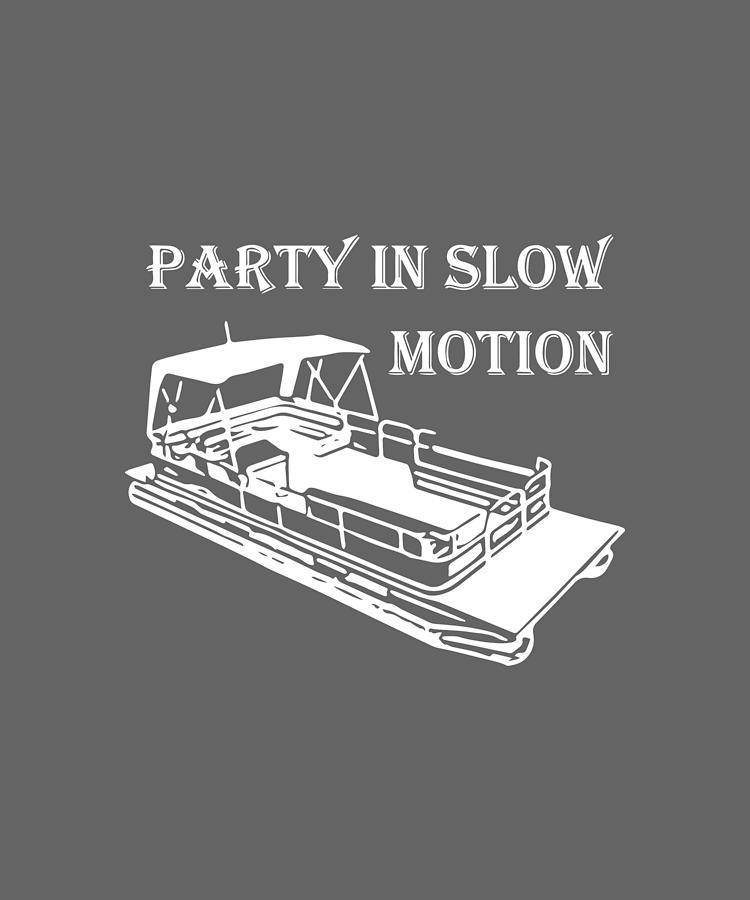 Party In Slow Motion Pontoon Boat Swim Digital Art by Duong Ngoc son