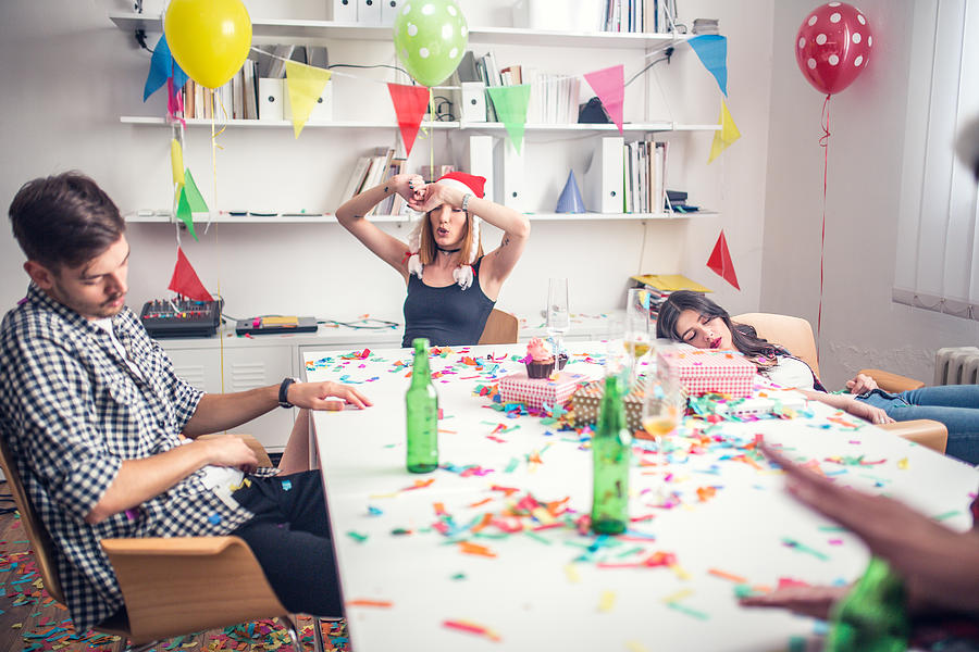 Party in the office Photograph by South_agency