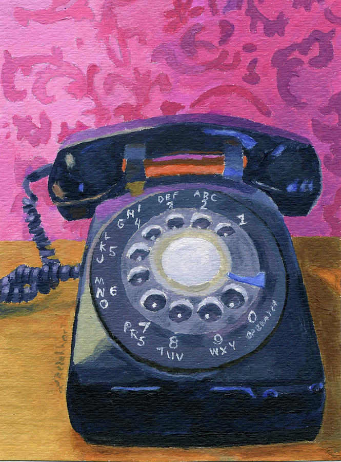 Party Line Painting by Lynne Reichhart