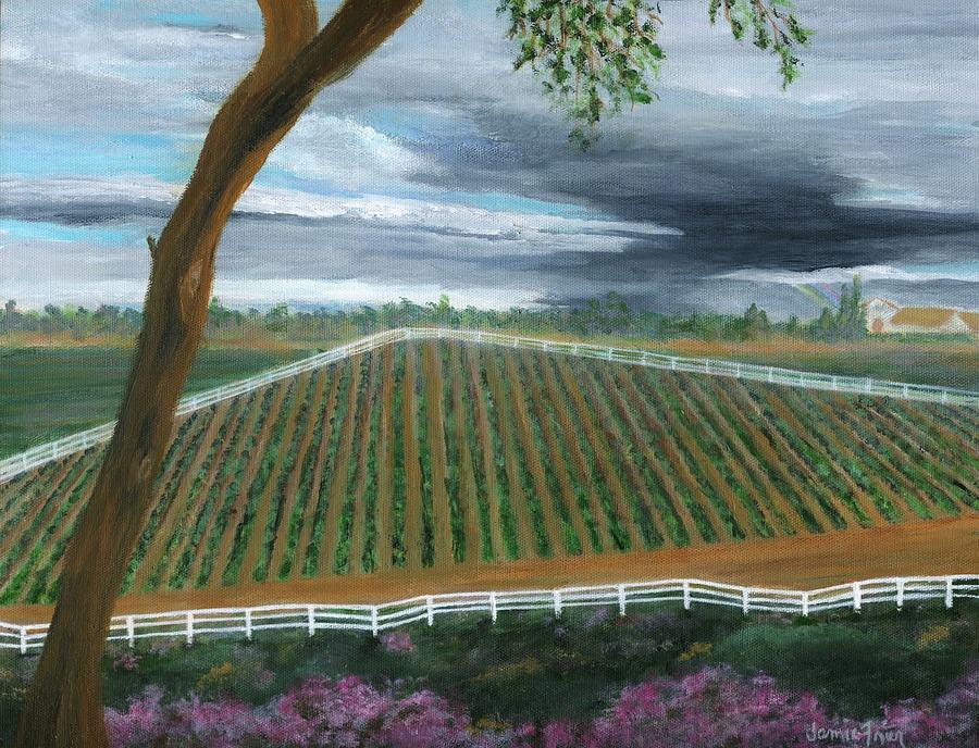 Paso Robles Vineyard Painting by Jamie Frier