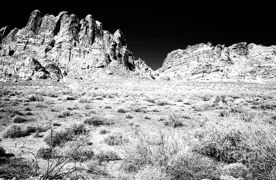 Pass in the Rocks Infrared at the Valley of Fire Photograph by John Rizzuto