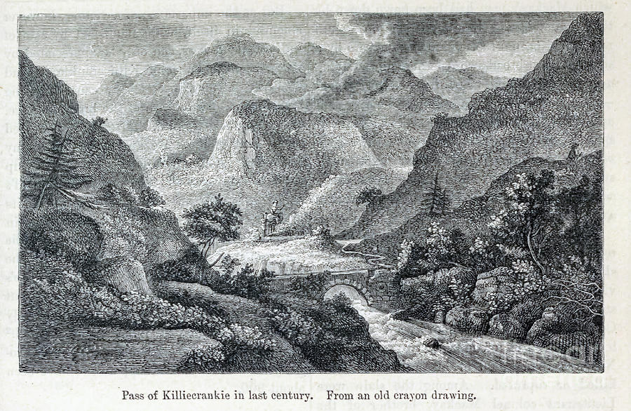 Pass of Killiecrankie in last century n2 Drawing by Historic ...