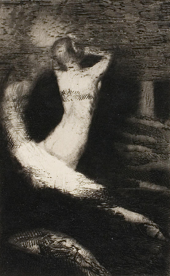 Passage of a Soul Relief by Odilon Redon