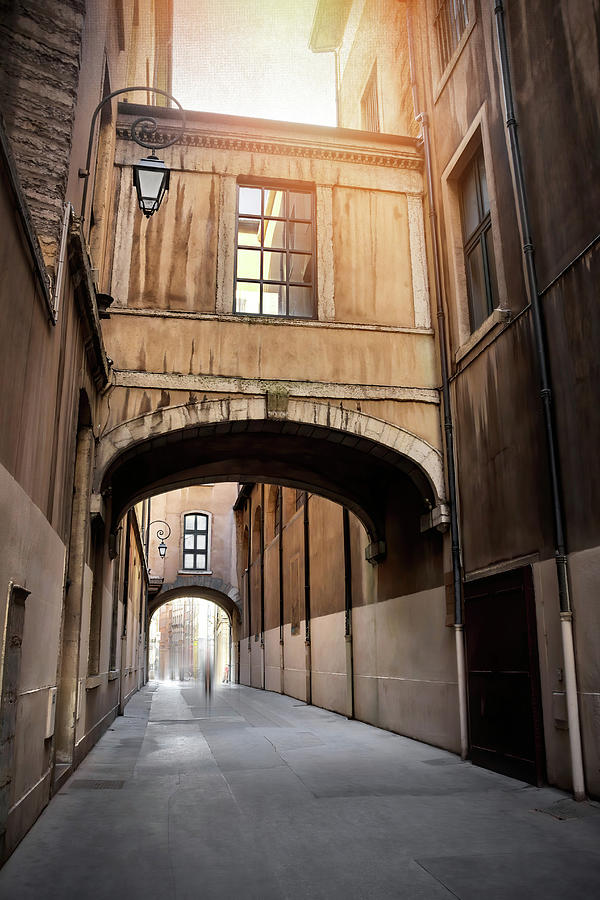Passageways of Historic Lyon France  Photograph by Carol Japp