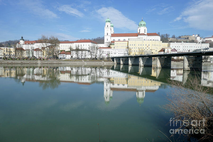 Passau Inn River and Marien Bridge Photograph by Johanna Zettler