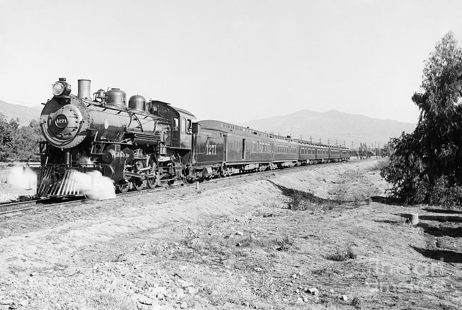 Passenger Train, c1915 Photograph by Granger