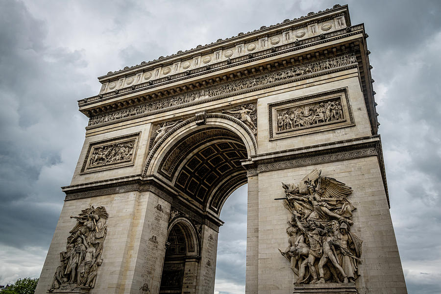 Passing the Arc de Triomphe  Photograph by James L Bartlett
