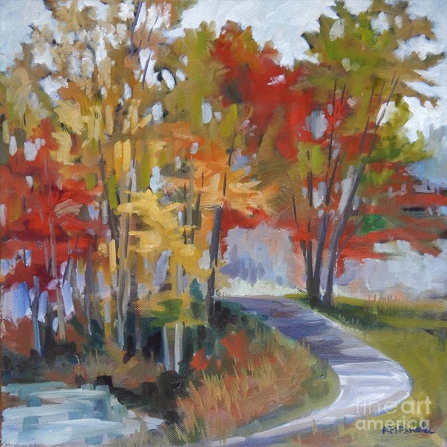 Passing Through Autumn Painting