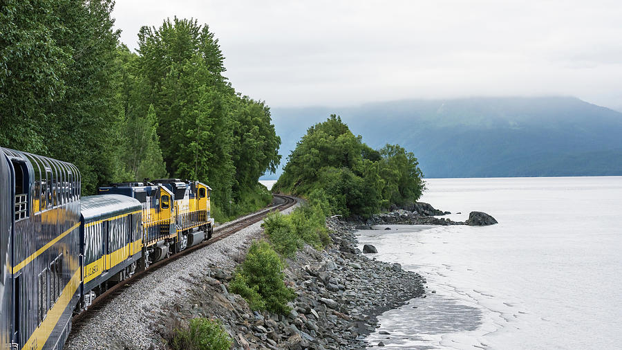 Passing Turnagain Arm enroute to Seward Photograph by Travel Quest Photography