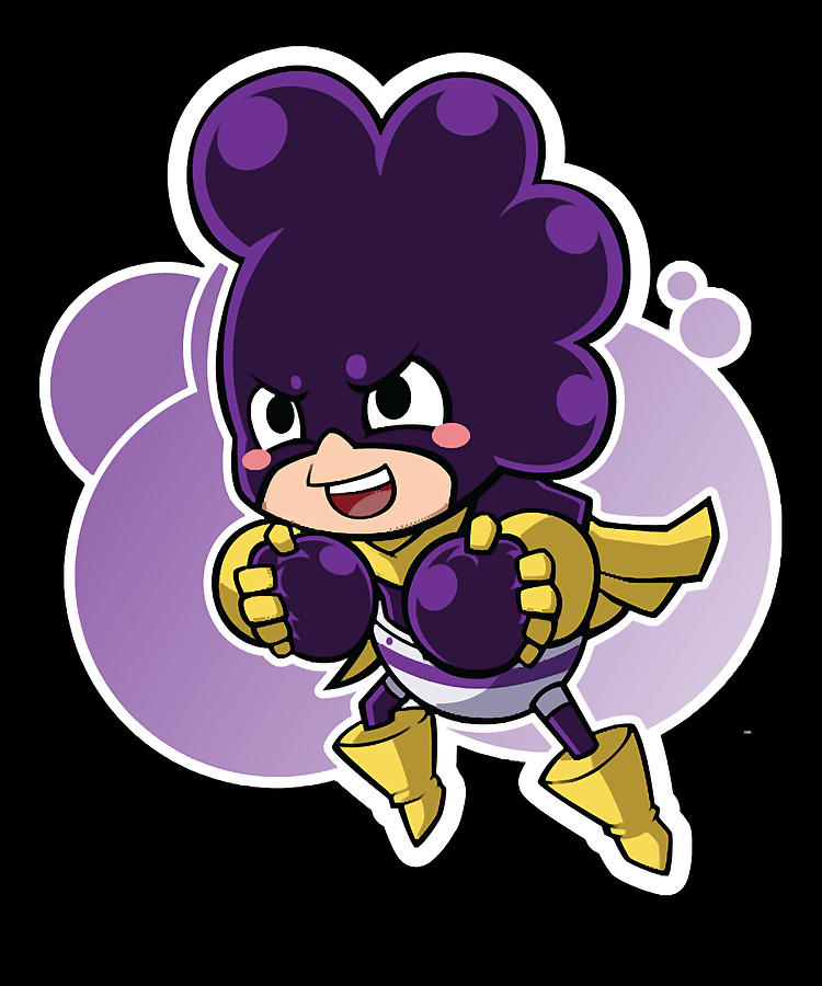 Passion Strong Go Genius Bnha Minoru Mineta Retro Vintage Digital Art ...