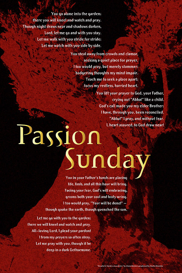 Passion Sunday Digital Art by Chuck Mountain Fine Art America