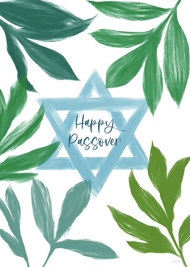 Passover Greenery- Art by Linda Woods Mixed Media by Linda Woods Passover Greenery- Art by Linda Woods Mixed Media by Linda Woods