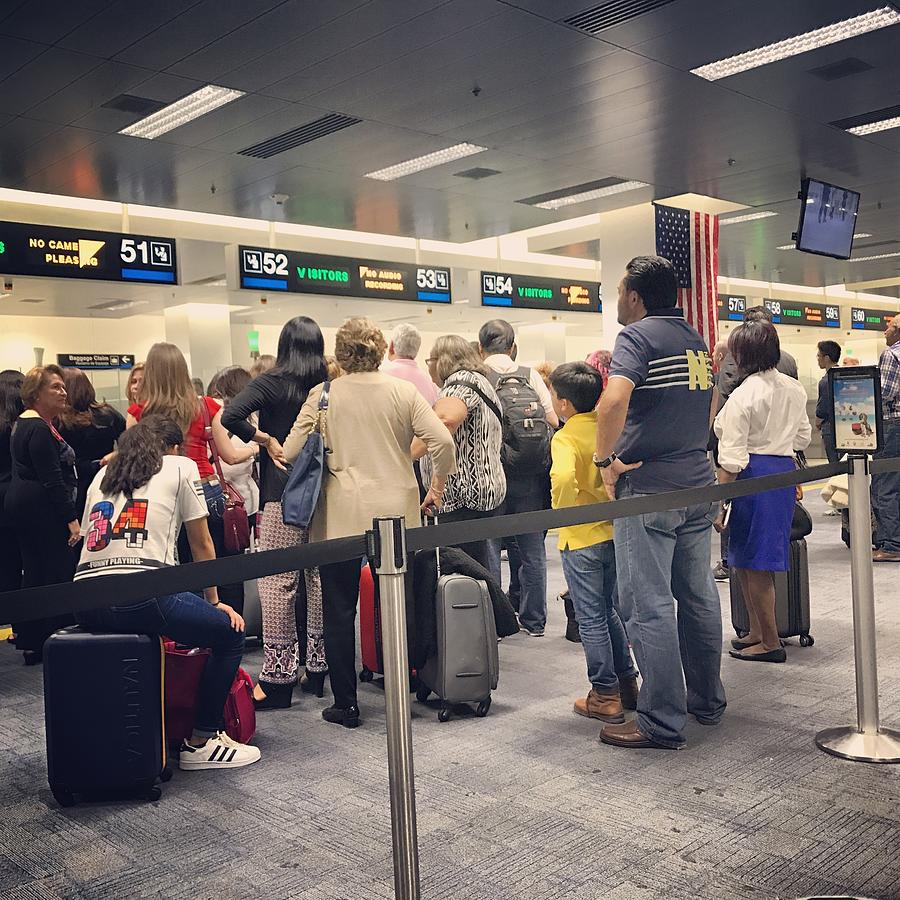 Passport Control in Miami International Airport, USA Photograph by Anna Bryukhanova