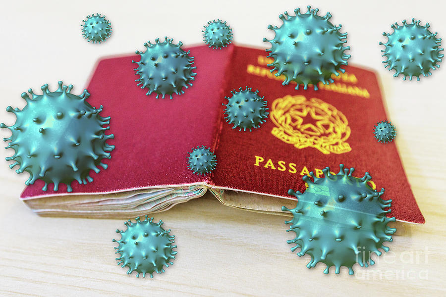 Passport Coronavirus Covid 19 Photograph by Benny Marty
