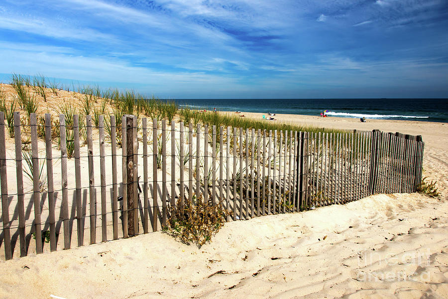 Past the Dune Fence at Long Beach Island Photograph by John Rizzuto