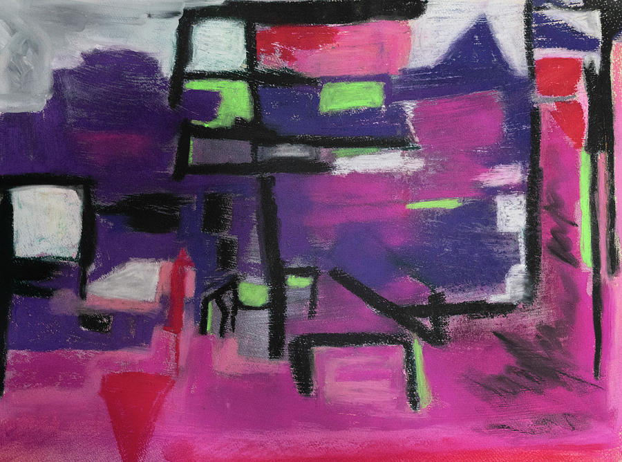 Pastel Abstracts Sept 2020 x1 Pastel by Cathy Anderson