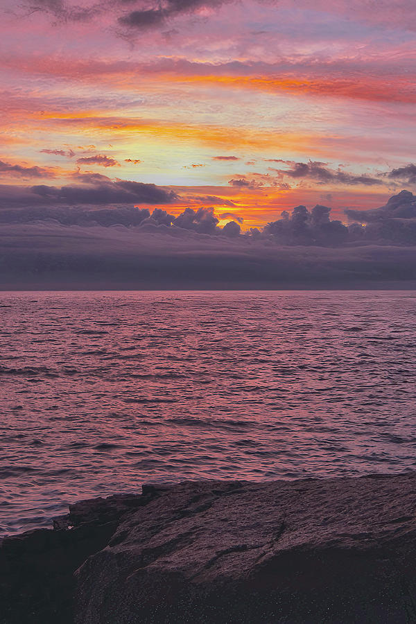 Pastel Acadia Sunrise Photograph by Stephen Vecchiotti