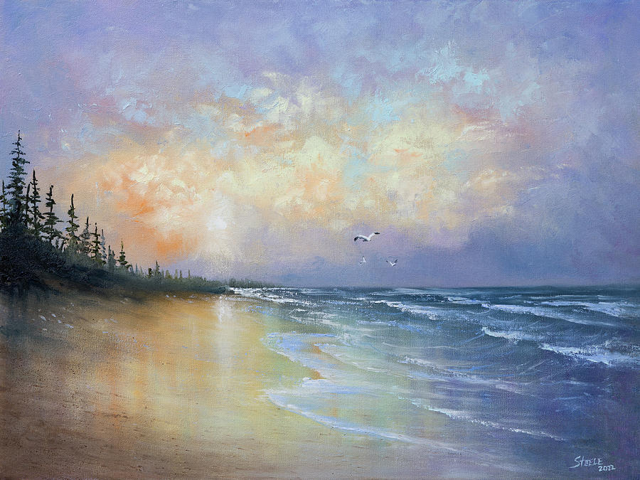 Pastel Afternoon Painting by Chris Steele