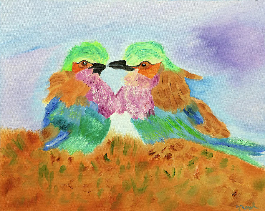 Pastel Colored Wings Painting by Meryl Goudey
