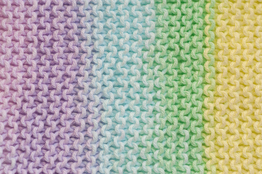 Pastel Colors and Knitting Passion Photograph by Jenny Rainbow