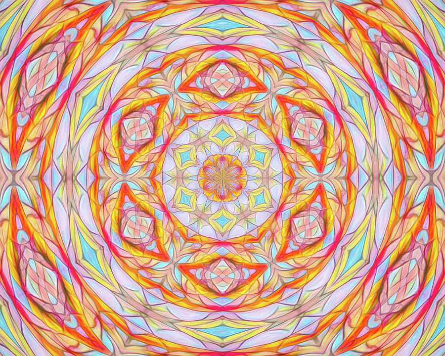 Pastel Dome Abstract Digital Art by Dennis Lundell
