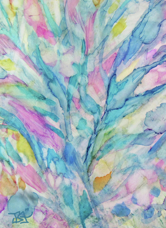 Pastel Garden-Detail Painting by Jean Batzell Fitzgerald