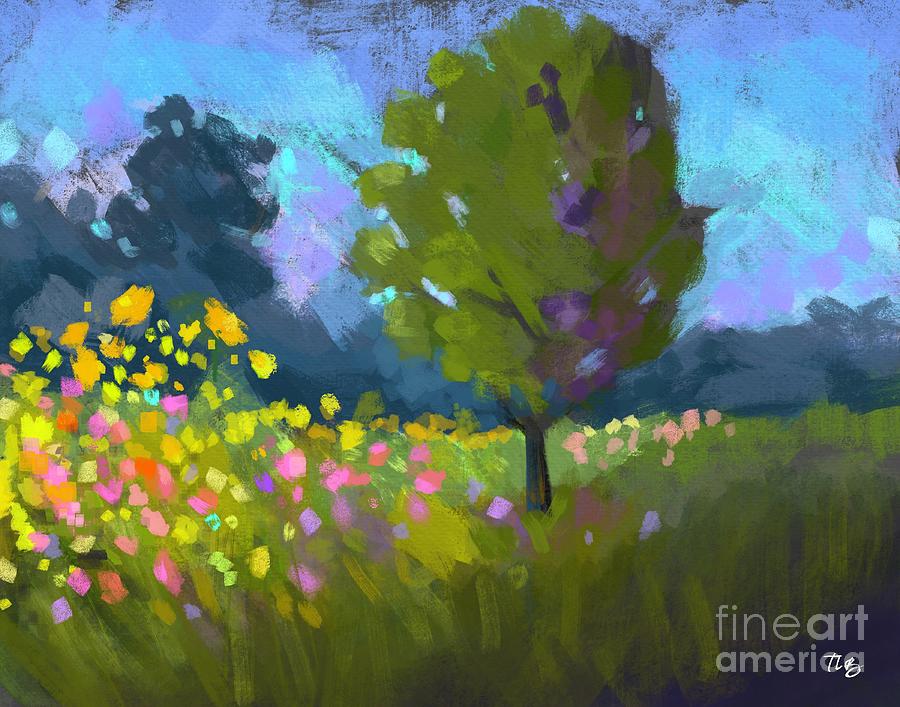 Pastel Landscape Painting by Tammy Lee Bradley
