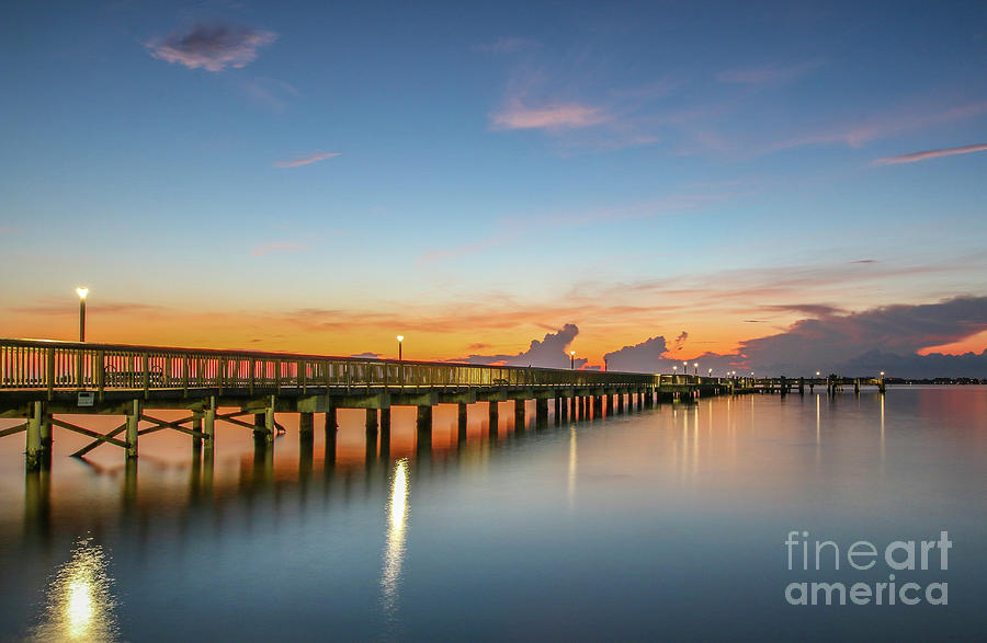 Pastel Pier Sunrise Photograph by Tom Claud