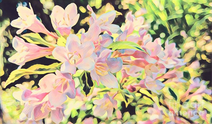 Pastel Pink Painting by Marilyn Smith