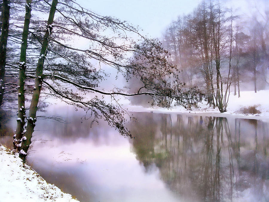 Winter Photograph - Pastel Pond 2 by Jessica Jenney