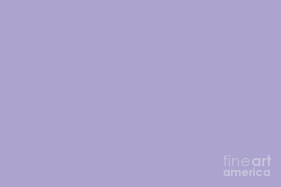 Pastel Purple Solid Color Pantone Lavender 15-3817 Accent to Color of the Year 2021 Digital Art by PIPA Fine Art - Simply Solid