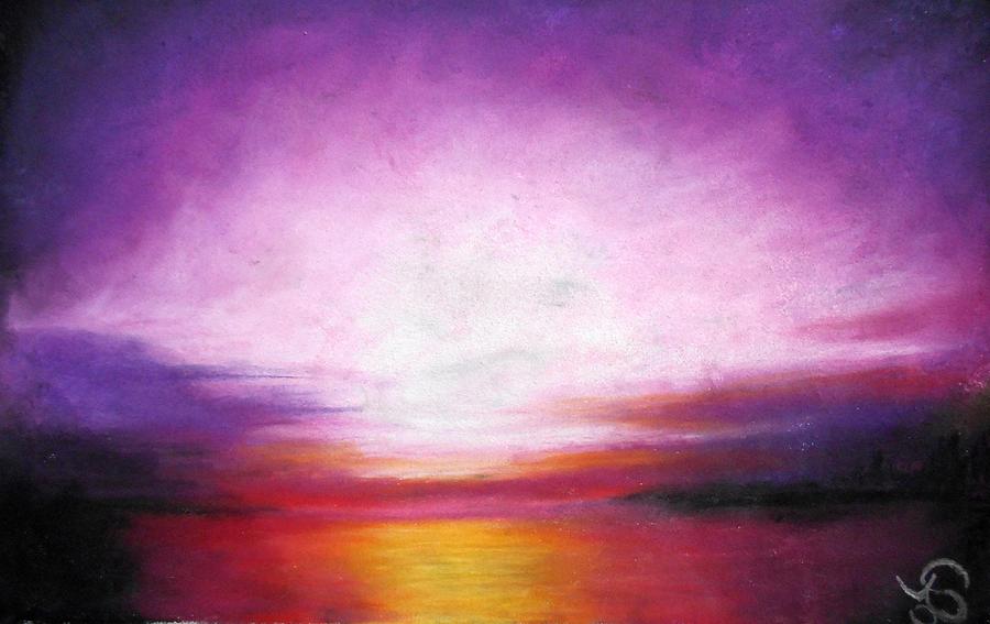 Pastel Skies Painting by Jen Shearer