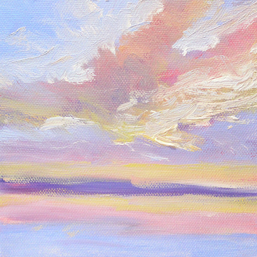 Pastel Sky Painting by Nancy Merkle