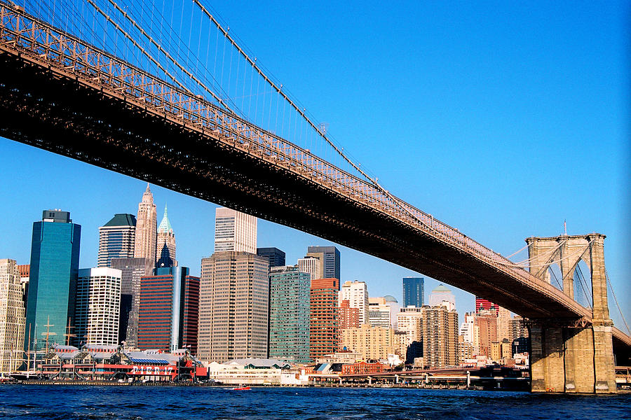 Brooklyn Bridge Photograph by Claude Taylor
