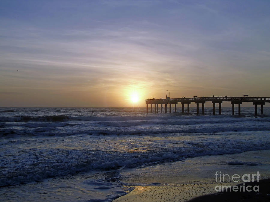 Pastel Sunrise On The Beach Photograph by D Hackett