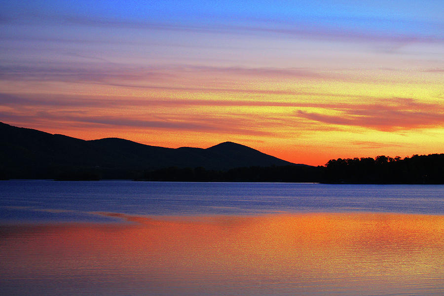 Pastel Sunset, Smith Mountain Lake, Virginia Photograph by The James Roney Collection