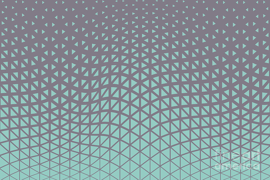 Pastel Teal And Purple Geometric Wave Pattern Petite Patterns 