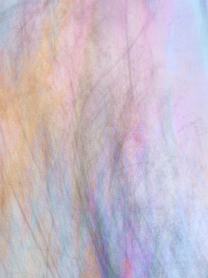 Abstract Digital Art - Pastel Tree Light by Terry Davis