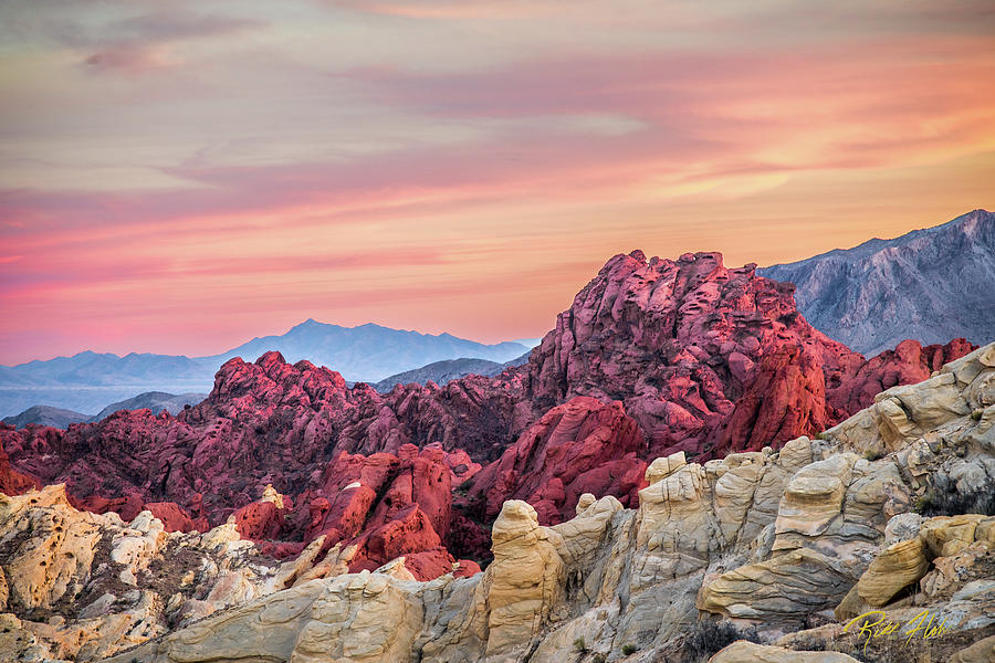 Mountain Photograph - Pastel Valley of Fire by Rikk Flohr