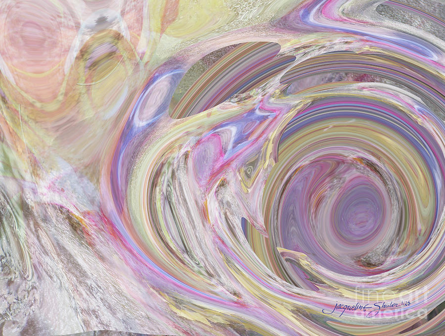 Pastel Vortex Digital Art by Jacqueline Shuler